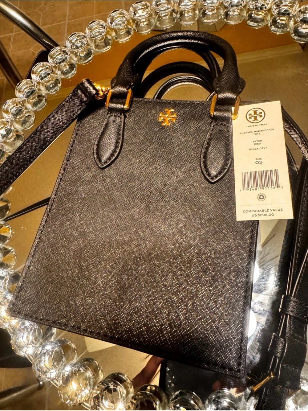 NWT Tory Burch Emerson Mini Shopper Tote Bag.
